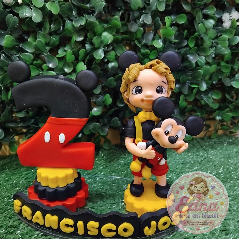 Topo de Bolo Personalizado - MICKEY