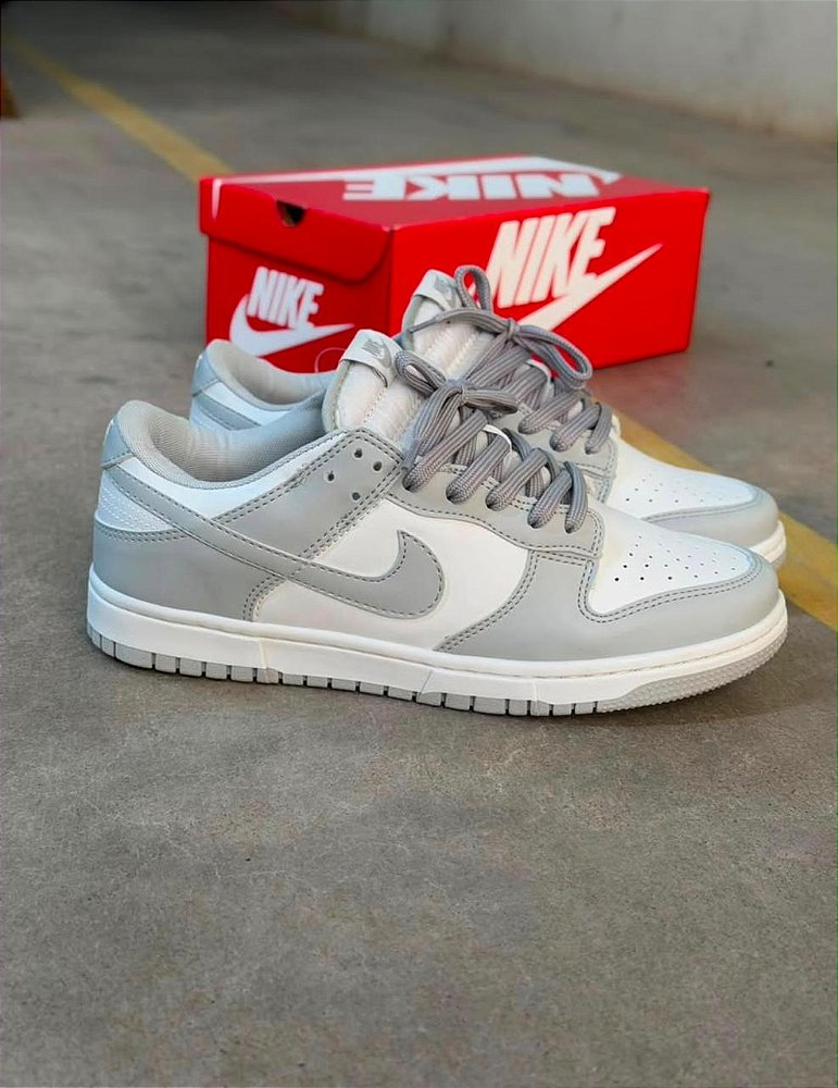 Tênis Nike Sb Dunk Cinza Com branco