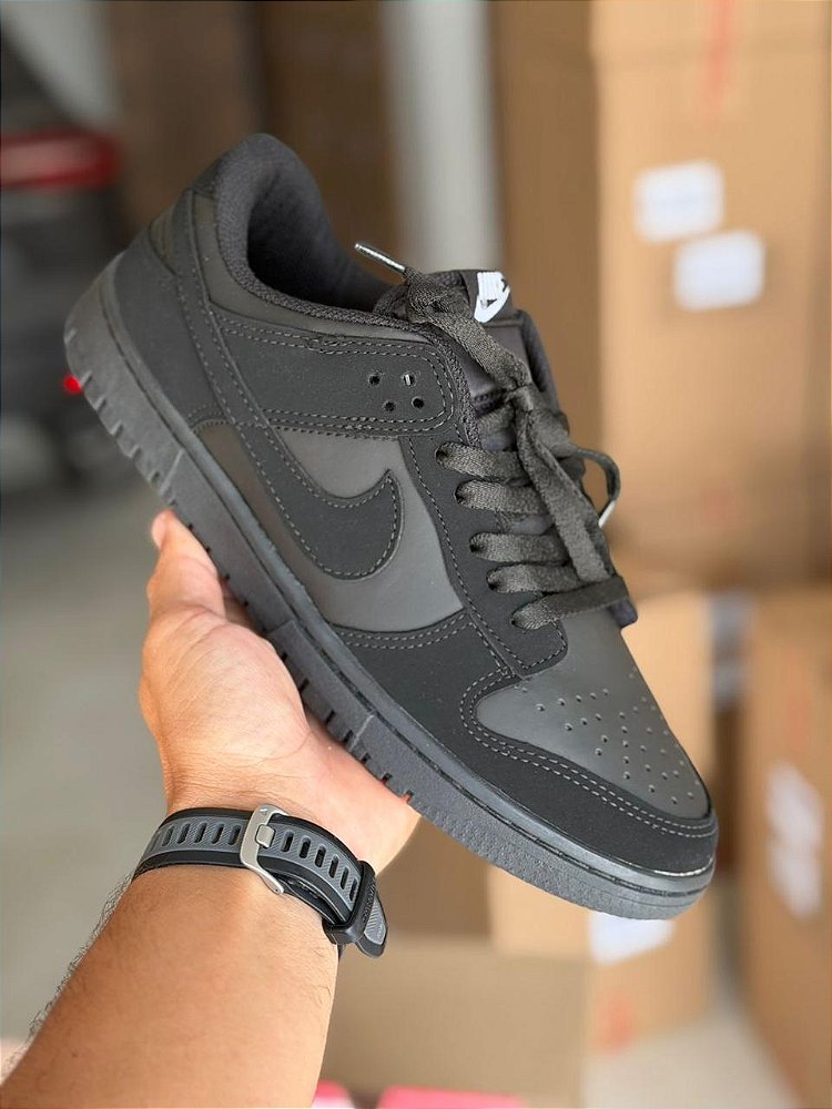 Tênis Nike Sb Dunk Preto Nobuck