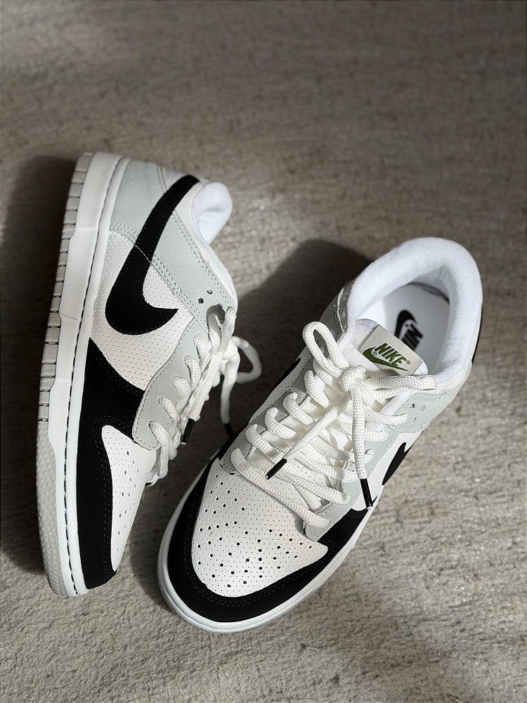 Tênis Nike Sb Dunk Clorofila Preto/Branco/Cinza