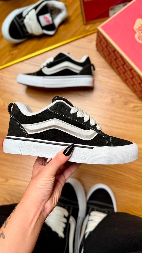 Tênis Vans knu Preto/Branco Premium