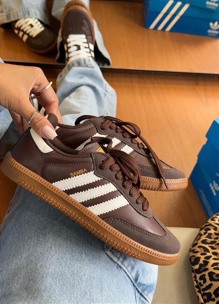Tênis Adidas Samba Marrom/cacau Premium