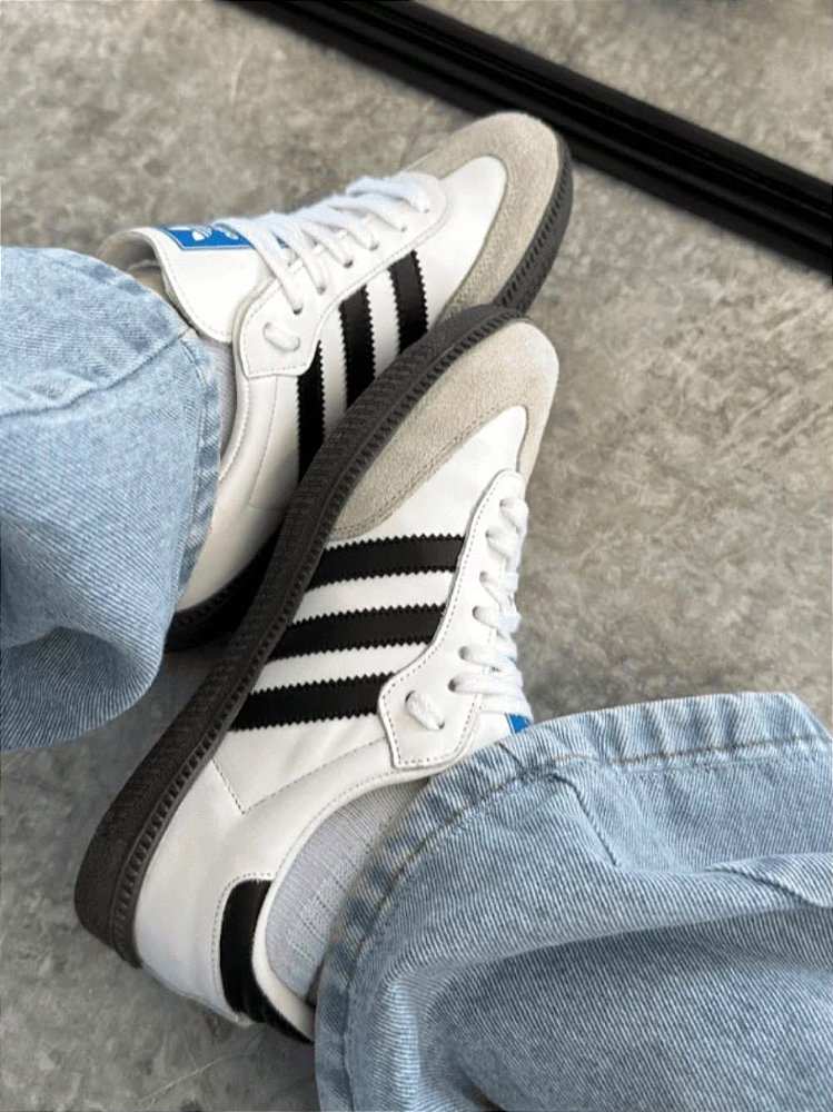 Tênis Adidas Samba Branco/preto Premium