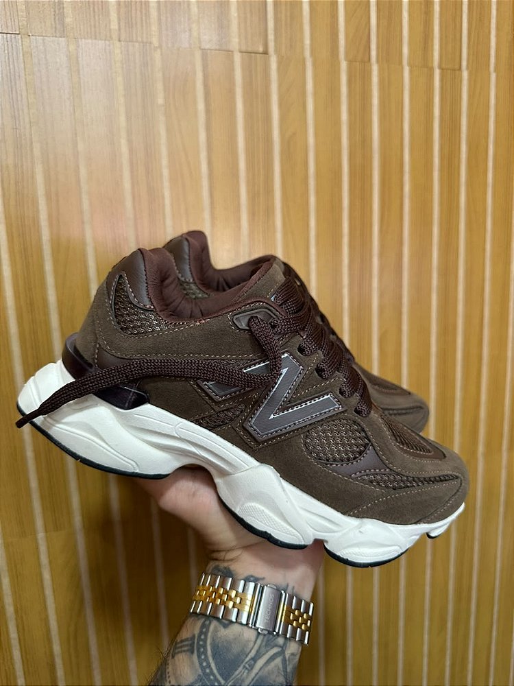 Tênis New Balance 90/60 Importado Vietnã Marrom Cacau