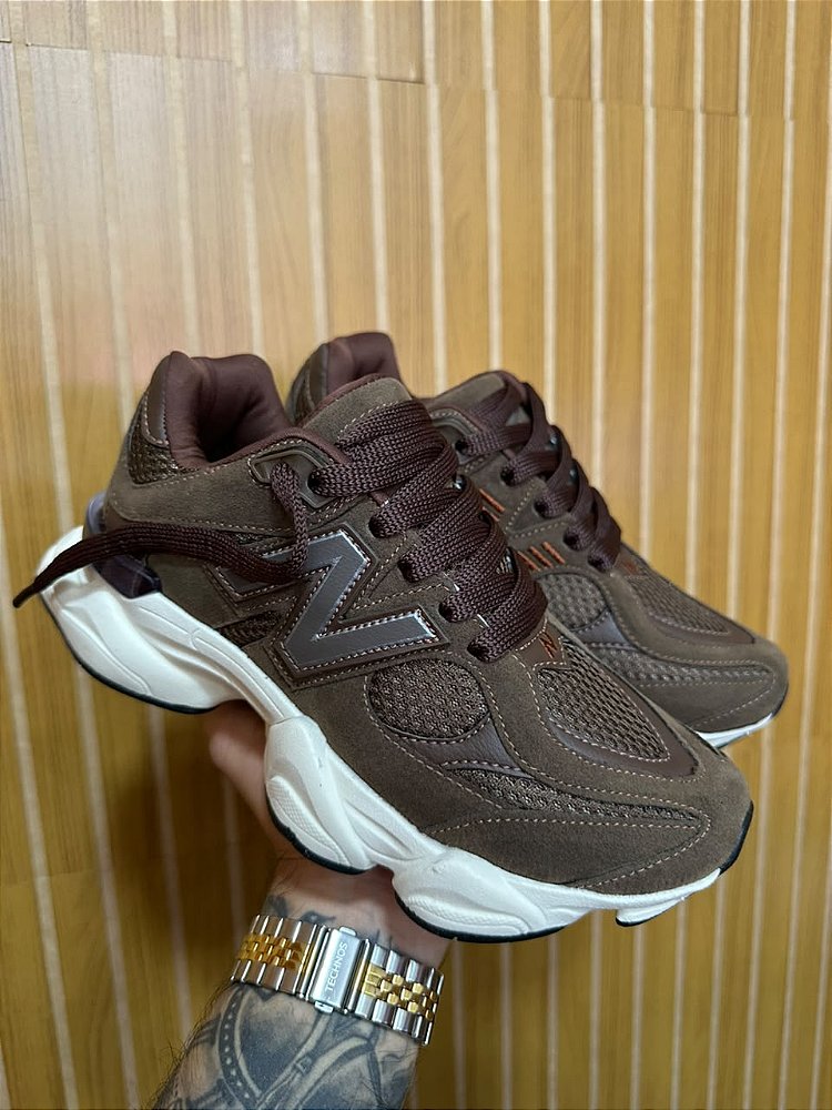Tênis New Balance 90/60 Importado Vietnã Marrom Cacau