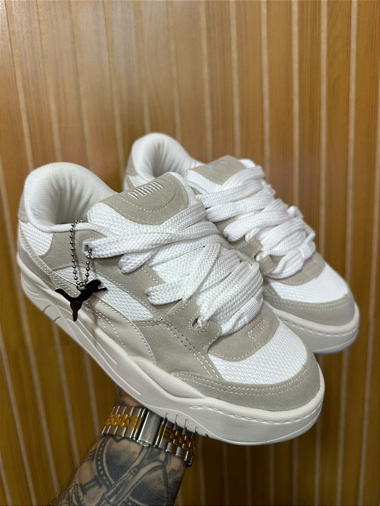 Tênis Puma 180 Bege/Branco Importado Vietnã