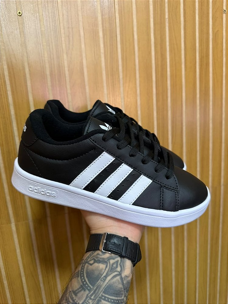 Tênis Adidas Grand Court Preto/Branco
