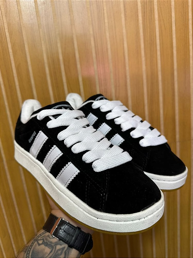 Tênis Adidas Campus Preto/Branco Nacional