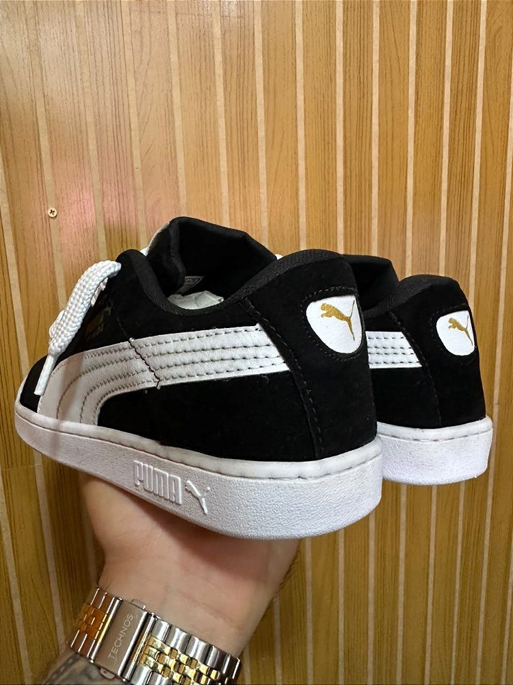 Tênis Puma Sued Preto/Branco Nacional