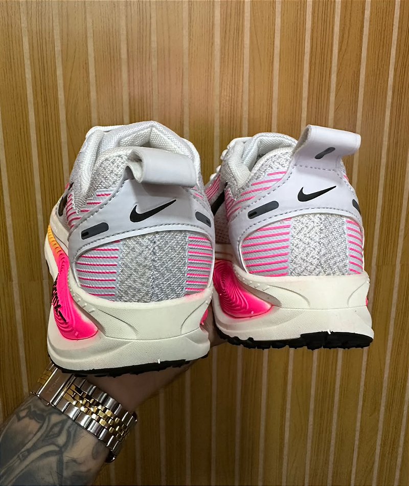 Tênis Nike Zoom X Branco/Rosa/Amarelo Nacional