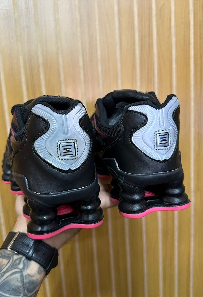 Tênis Nike 12 Molas Preto/Rosa Premium