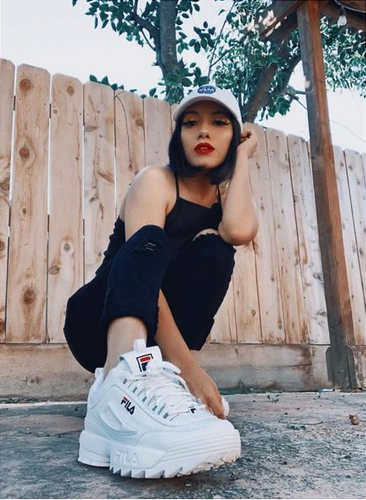 Tênis Fila Disruptor Branco/Branco