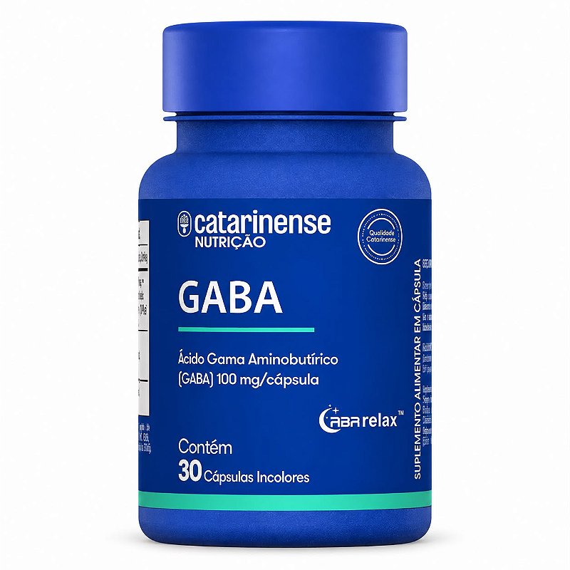 GABA 100mg Catarinense Nutrição 30 Cápsulas