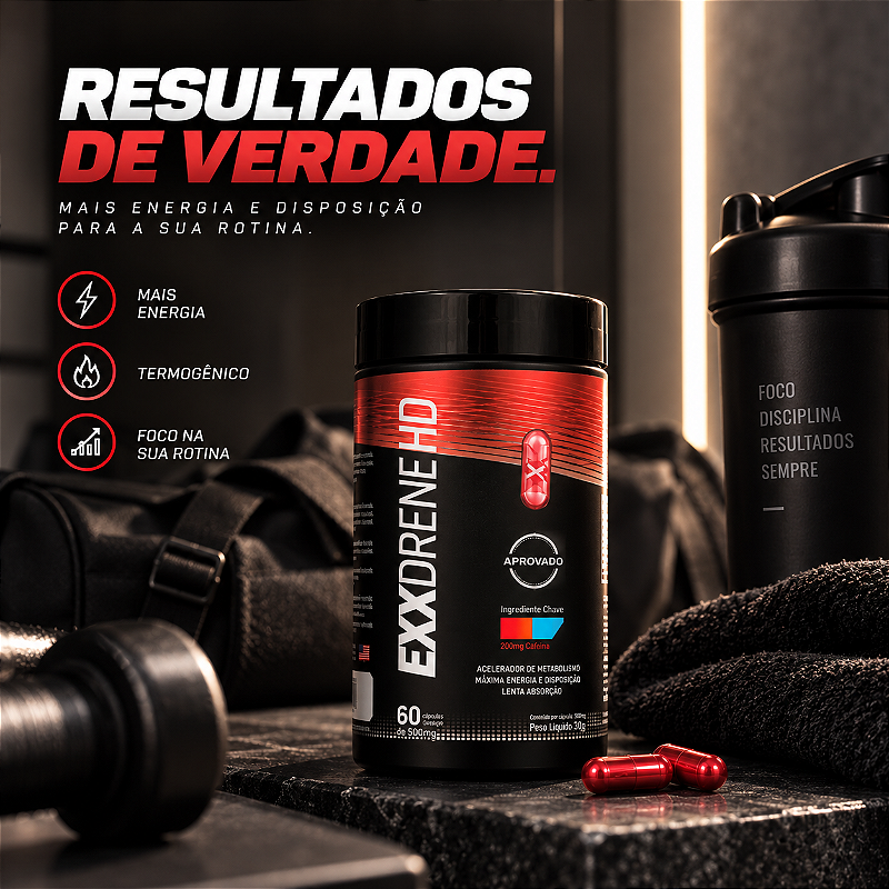 Exxdrenehd Termogênico Exx Nutrition 60 Capsulas