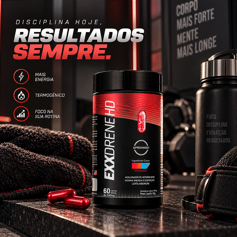 Exxdrenehd Termogênico Exx Nutrition 60 Capsulas