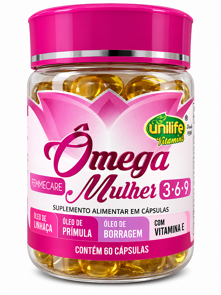 Ômega Mulher 3 6 9 Unilife 60 Cápsulas Femmecare