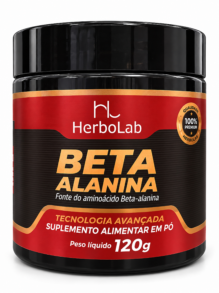 Beta Alanina 120g HerboLab Suplemento Alimentar em Pó