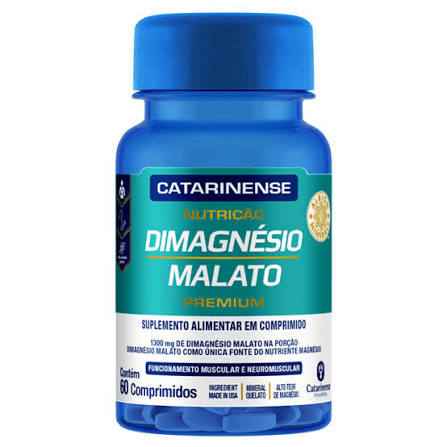Catarinense Dimagnesio Malato Premium 1300mg 60cpr