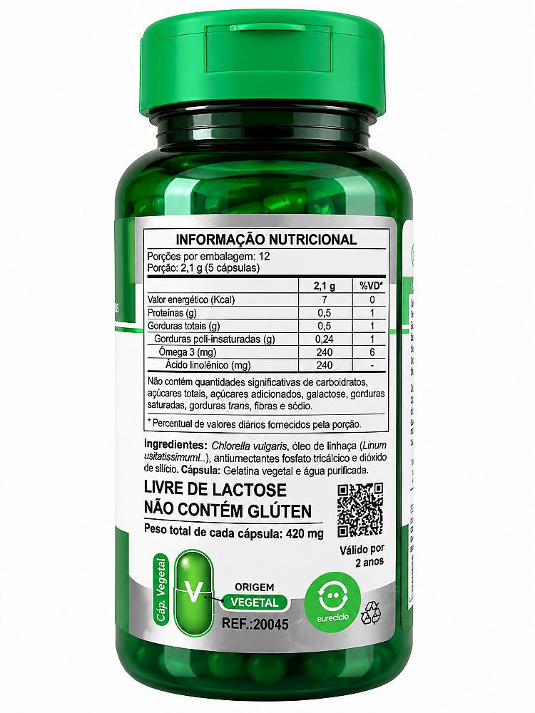 Clorella Microalgas Unilife 60 Cápsulas Veganas