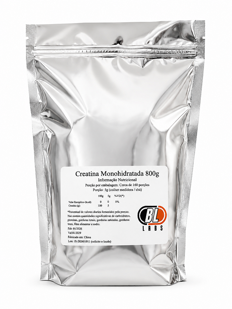 Creatina Monohidratada Importado Da China 800g Sem Sabor