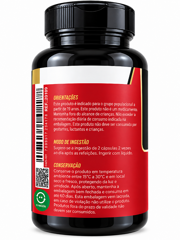 Guaraná 500mg Unilife Nutrition 120 Cápsulas 155mg Cafeína