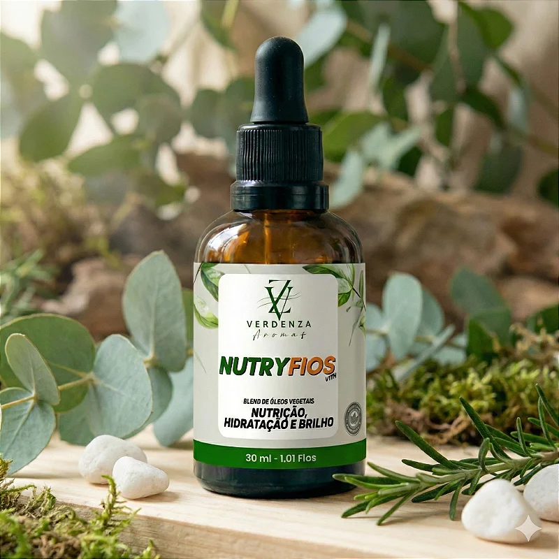 NutryFios Blend de óleos vegetais Nutrição hidratação e Brilho 30ml