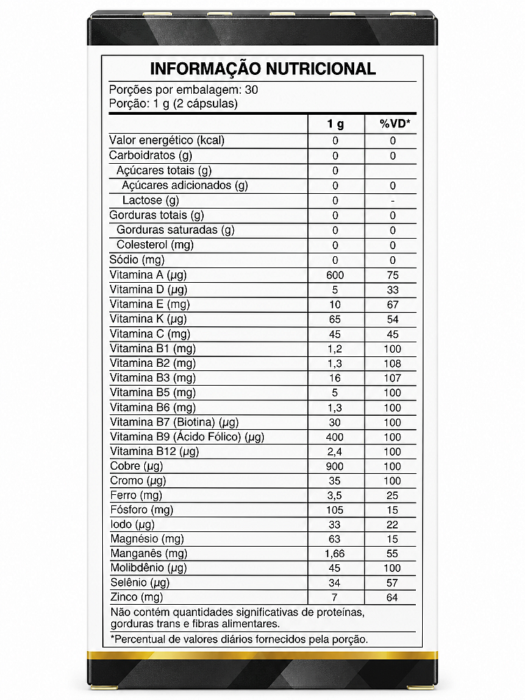 Polivitamínico 50+ Catarinense Nutrição Multi 60 Cápsulas Sem Sabor