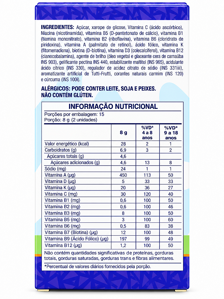 Polivitamínico Infantil Gummies Kids Catarinense 30 Gomas