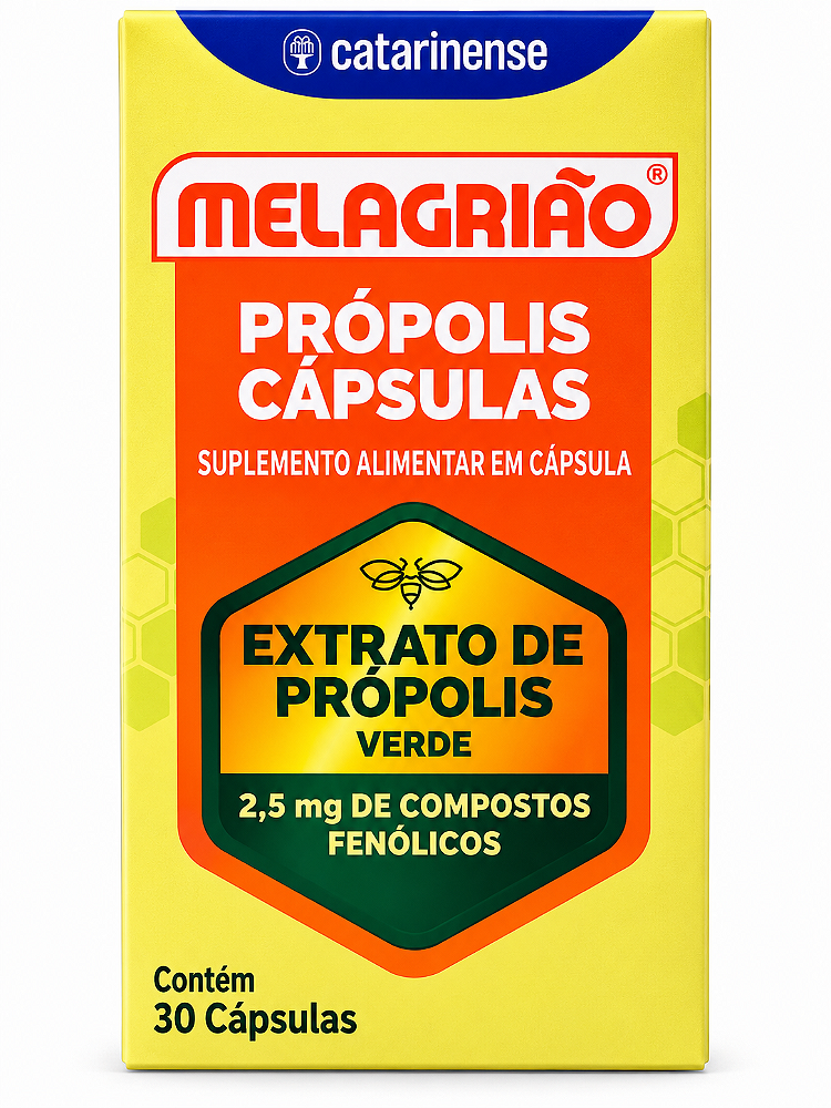 Própolis Verde Melagrião Catarinense 30 Cápsulas Extrato