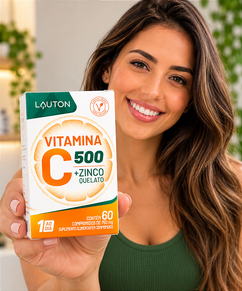 Lauton Vitamina C + zinco 60cpm