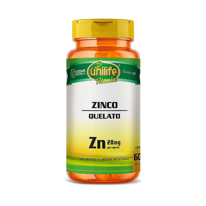 Zinco Quelato 60 capsulas unilife