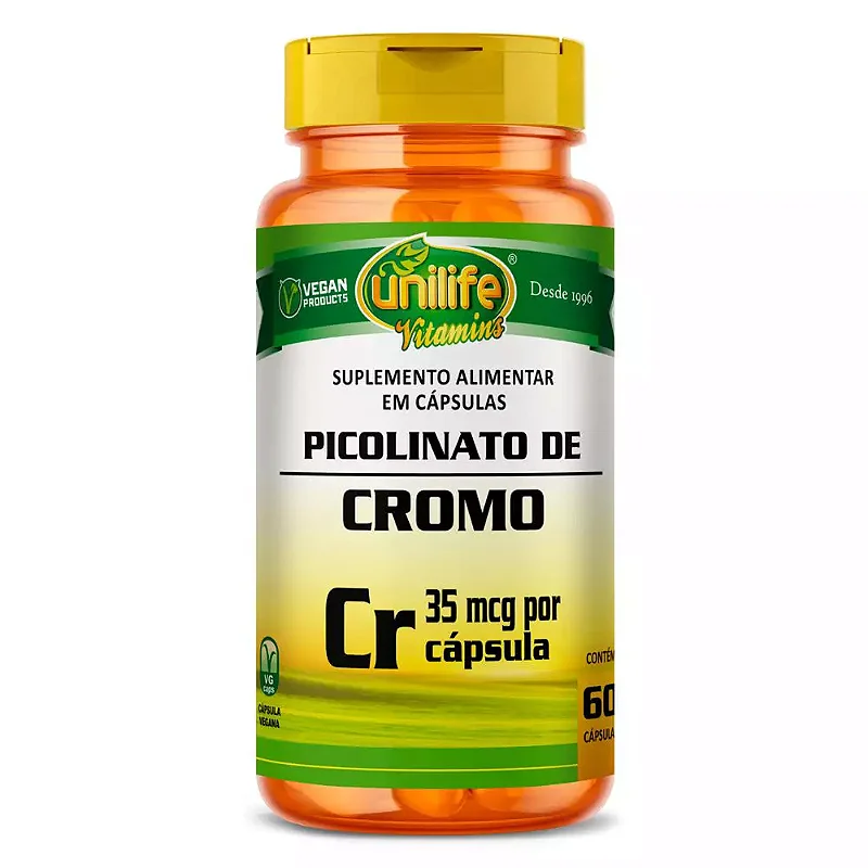 Unilife Vegetarian Picolinato de cromo Picolinato de Cromo Cápsula