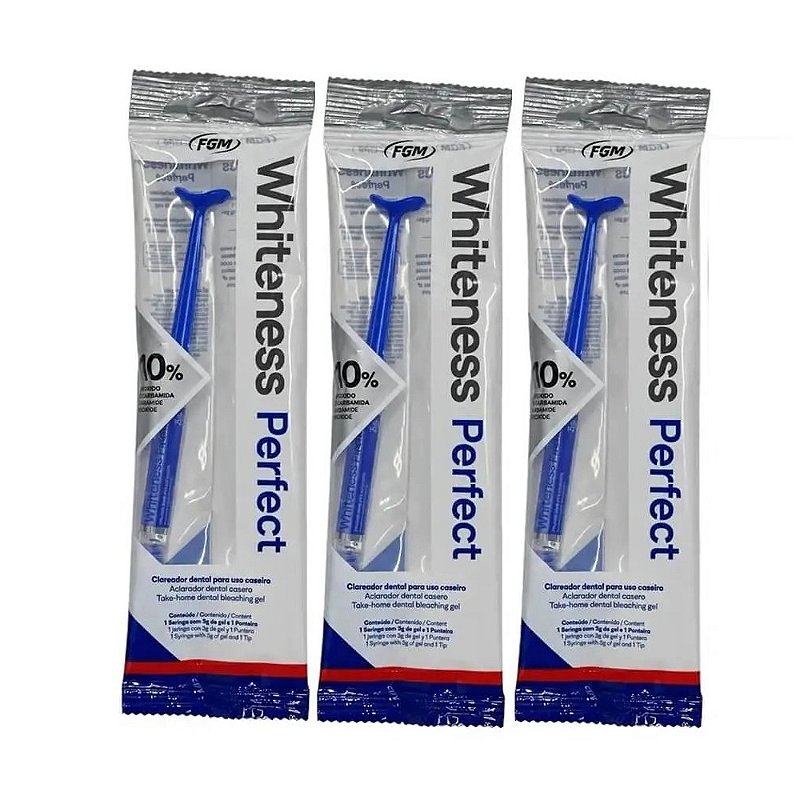 Clareador Whiteness Perfect 10% - FGM - 3 Unidades