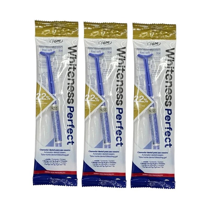 Clareador Whiteness Perfect 22% - FGM - 3 Unidades