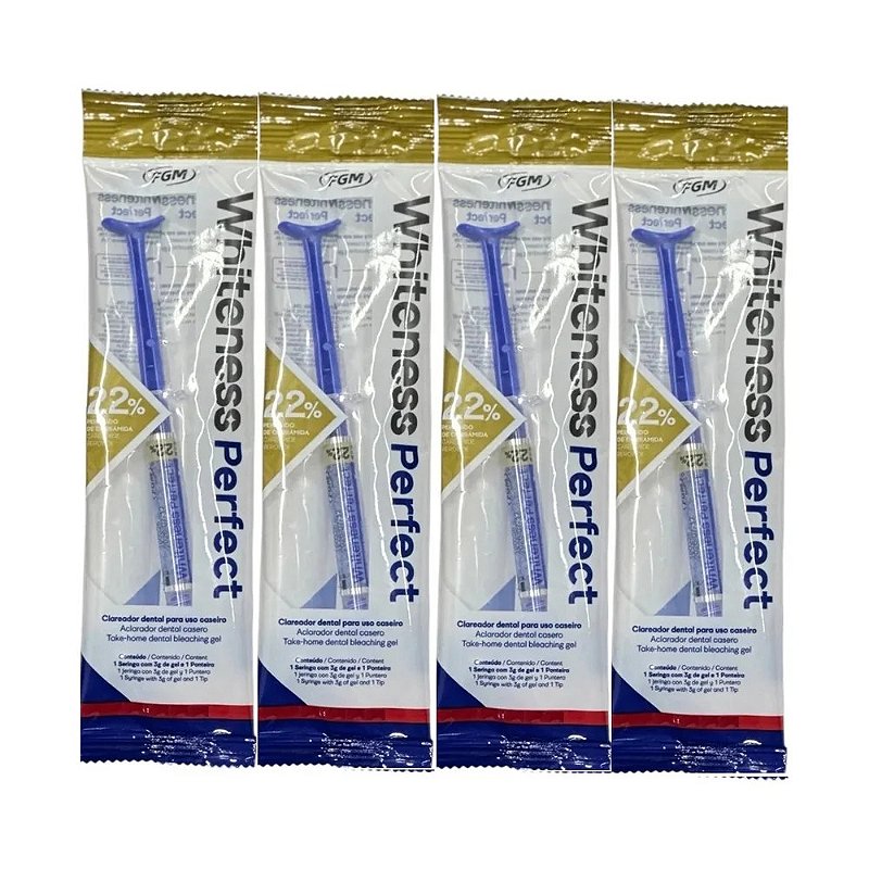 Clareador Dental Whiteness Perfect 22% - 4 Unidades