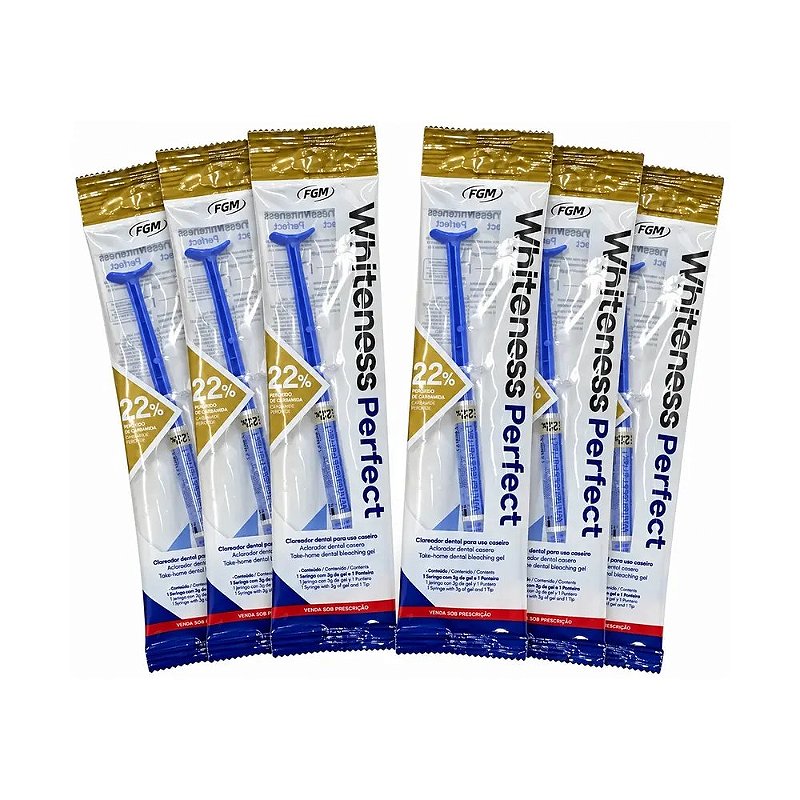 Clareador Whiteness Perfect 22% - FGM - 6 Unidades