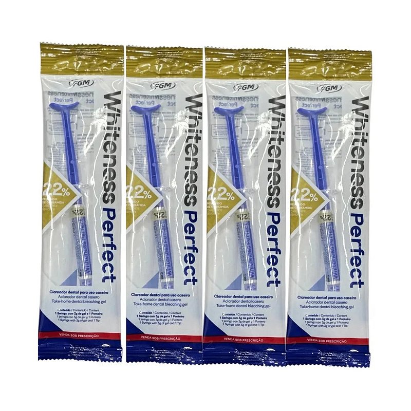 Clareador Whiteness Perfect 22% - FGM - 4 Unidades