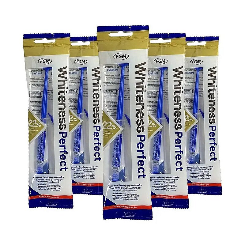 Clareador Dental Whiteness Perfect 22% 5 Unidades