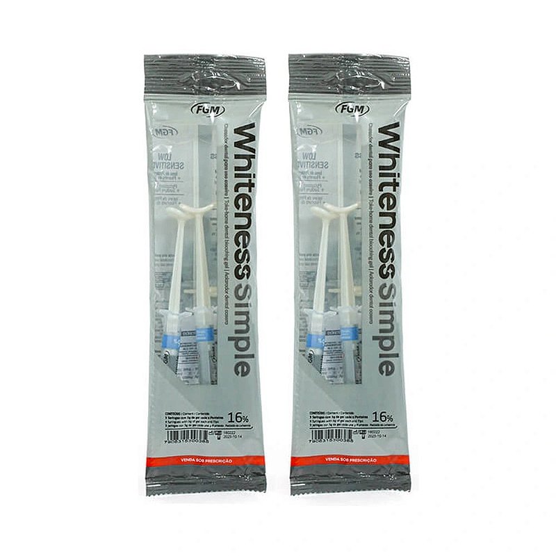 Clareador Whiteness Simple 16% - FGM - 6 Unidades
