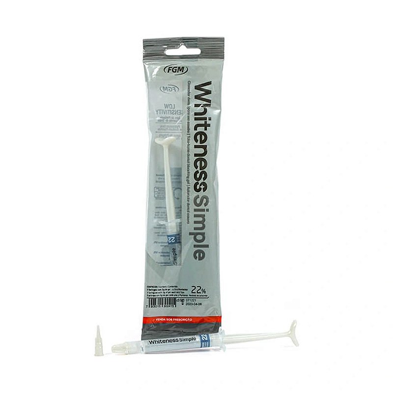Clareador Whiteness Simple 22% - FGM - 3 Unidades