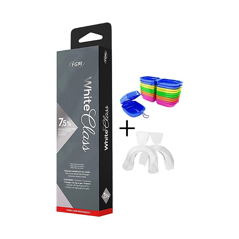 Clareador Dental White Class 7,5% - 1 Seringa + Moldeira