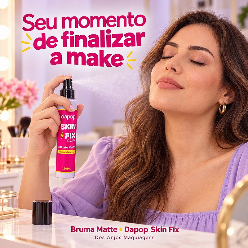 Bruma Matte Dapop Skin Fix Booster 120ml Hidrata e refresca a pele