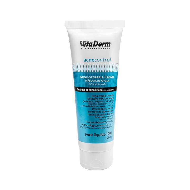 Mascara De Argila Facial Acnecontrol 100g