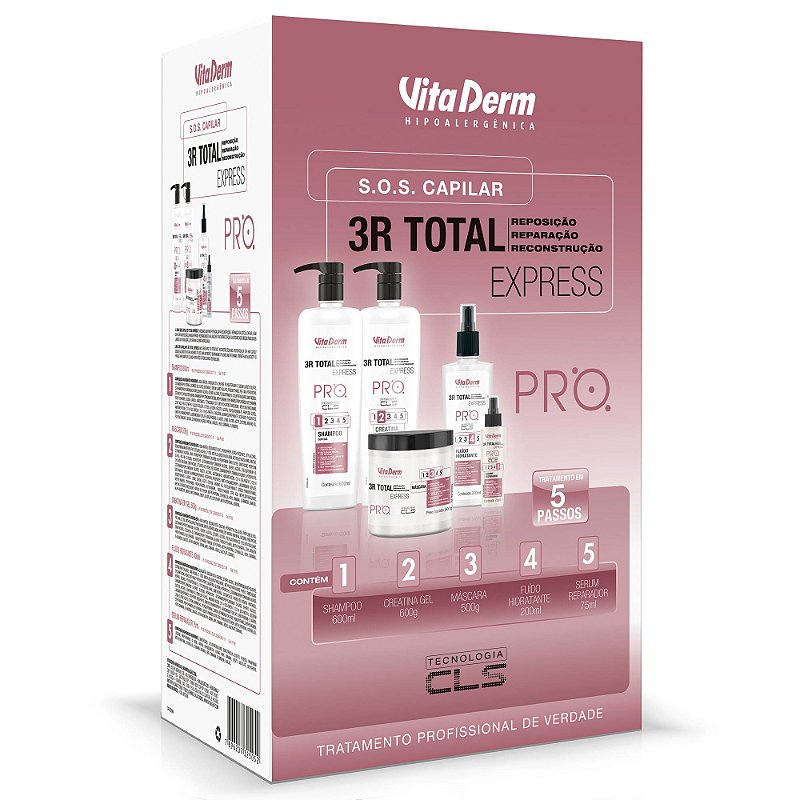 Kit Sos Capilar 3r Total Express Pro