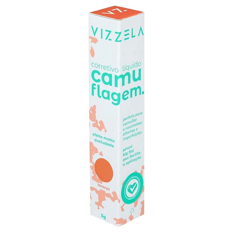 Corretivo Camuflagem Laranja - Vizzela