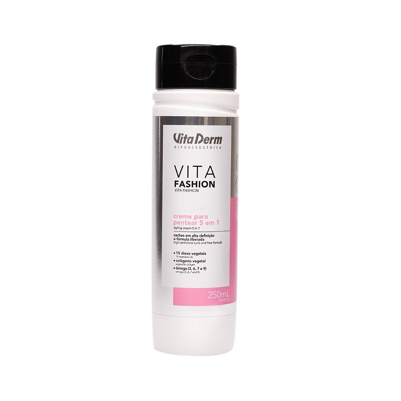Creme Para Pentear 5 Em 1 Vita Fashion 250g