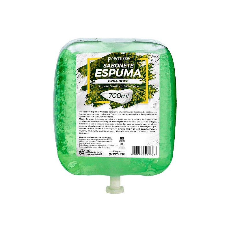 Sabonete Premisse Erva Doce Espuma - 700 Ml