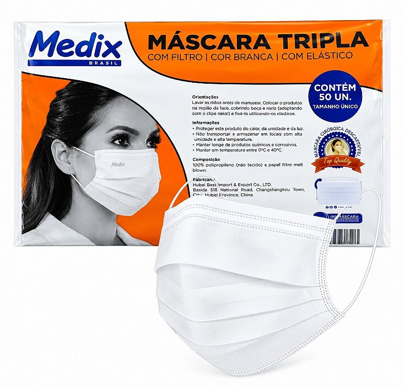 Mascara Tripla C/Elast 50un Saquinhos