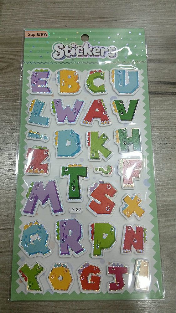 Sticker Eva Letras Adesivo Criativo