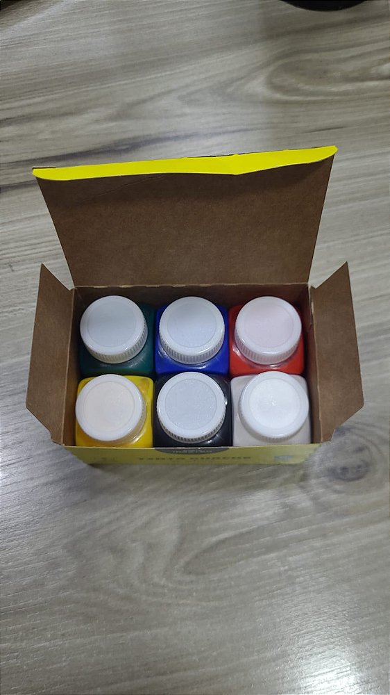 Tinta Guache 6 Cores Primárias